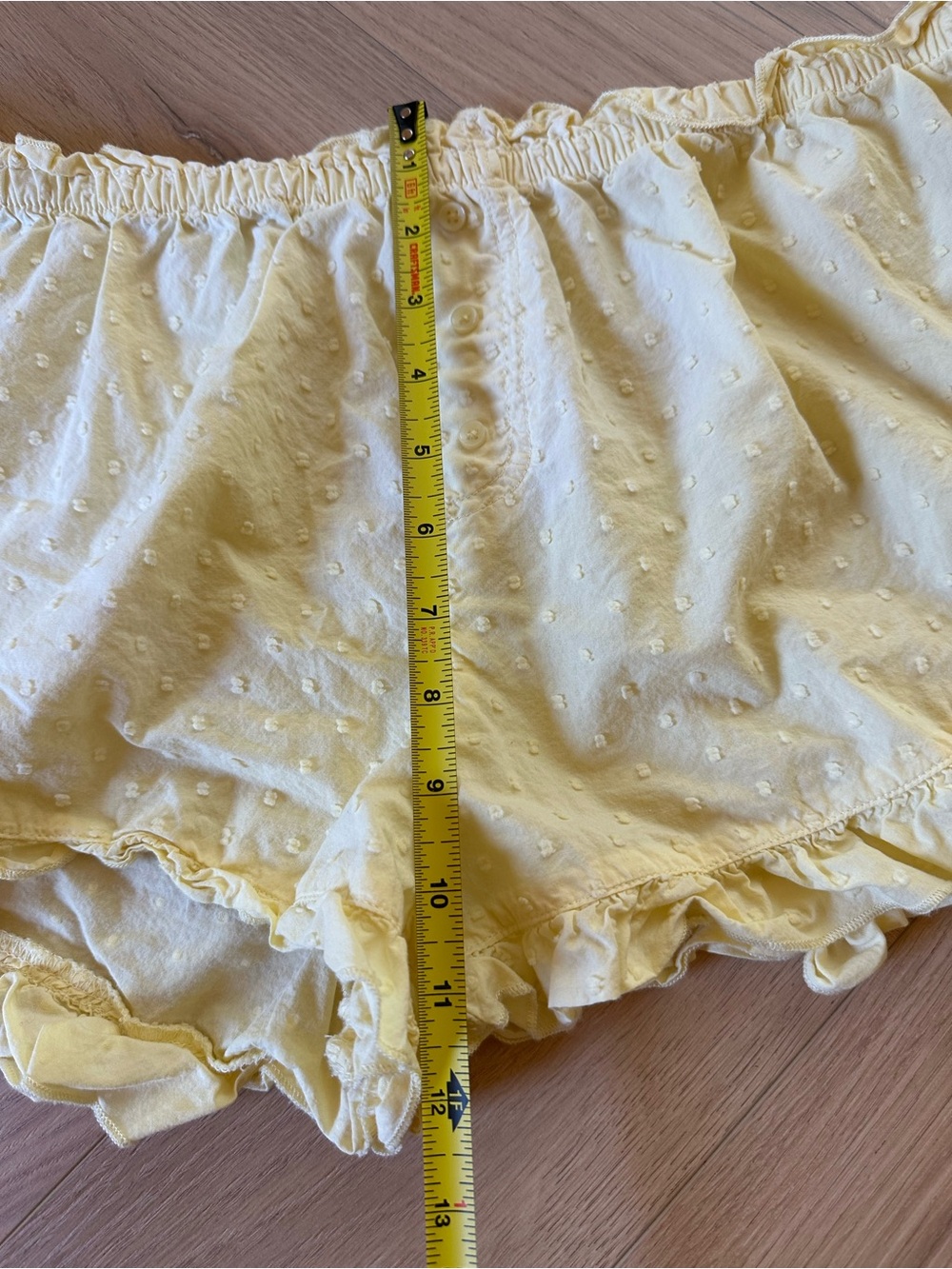Yellow Ruffled Sleep Shorts - Women Intimates - Picture 5 of 5
